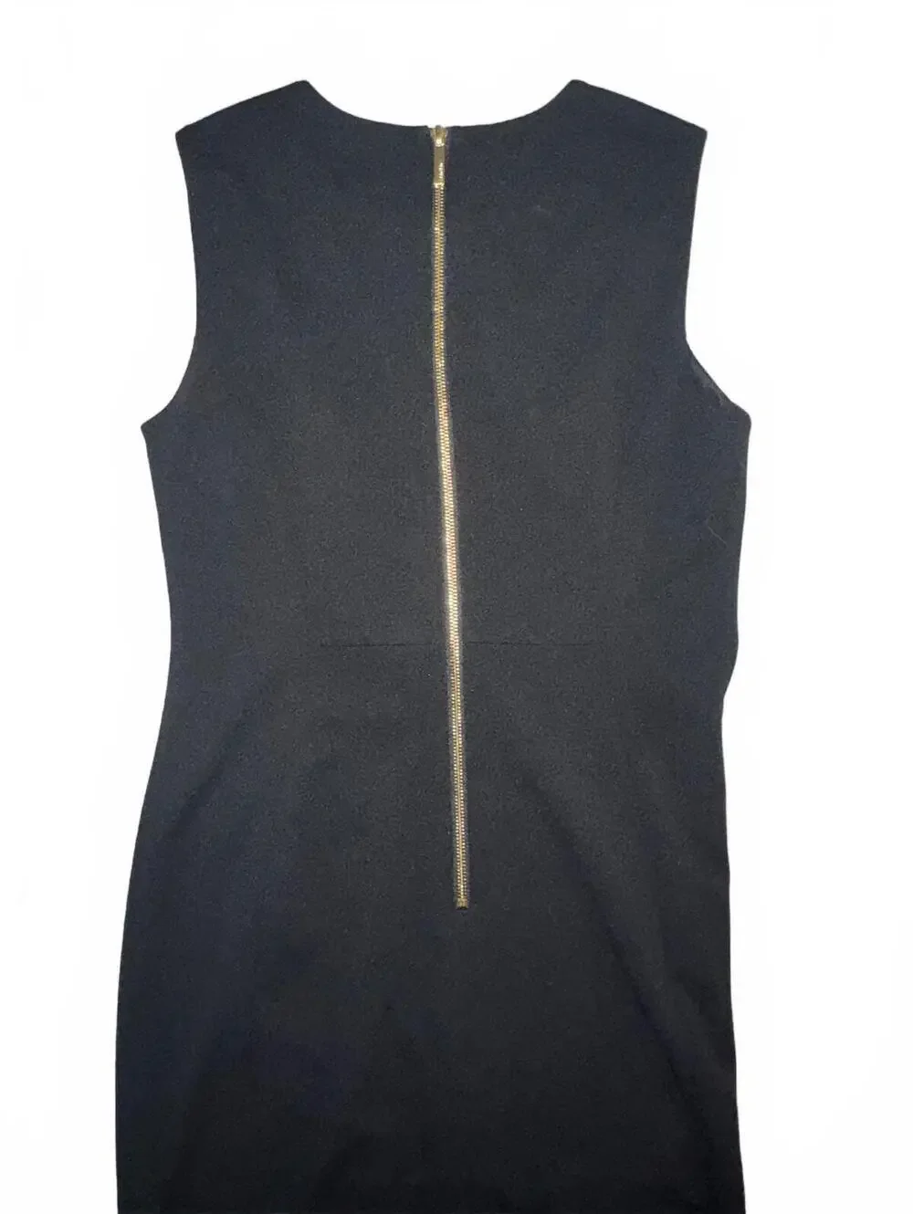 Women’s Calvin Klein black body contour sleeveless midi dress size 8